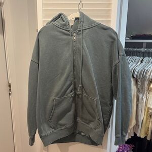 brandy melville christy zip up hoodie